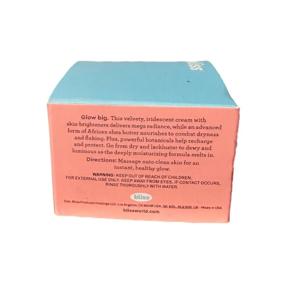 Bliss | Ex-glow-sion Super Rich Moisturizer for Dewy, Radiant Skin NEW